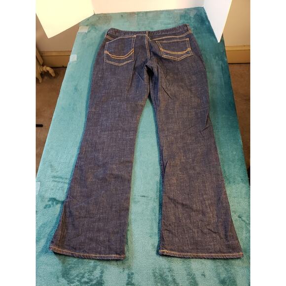 Old Navy Jeans Size 12 Womens Blue Pants Denim Ladies Stretch Mid Rise Bootcut - Picture 10 of 12